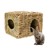Handcraft Woven Grass Rabbit Cage Rabbits Pet Clever 