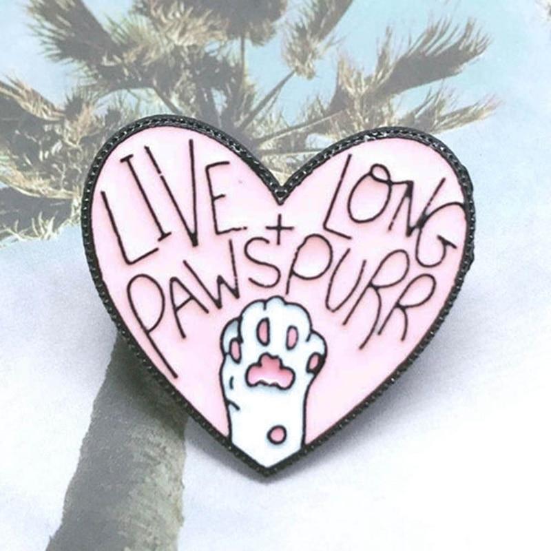 Heart Cat Claw Pin Cat Design Accessories Pet Clever 
