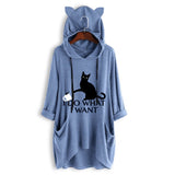 I Do What I Want Pullover Sweatshirts T-shirt Pet Clever 