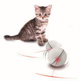 Interactive Cat Laser Electric LED Flash Light Rolling Toy Cat Toys Pet Clever 