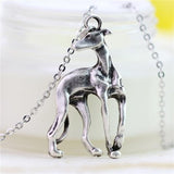 Italian Greyhound Necklace Dog Design Accessories Pet Clever Antique Silver 