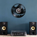 Jungle Monkeys Vinyl Record Wall Clock Vintage Wall Clock Watch Wall Clocks Other Pets Design Accessories Pet Clever 