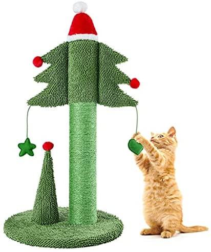 Kitty Sisal Scratch with Teaser Ball Cat Trees & Scratching Posts Pet Clever 