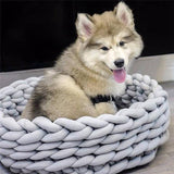 Knitted Pet Nest Dog Beds & Blankets Pet Clever light gray S 