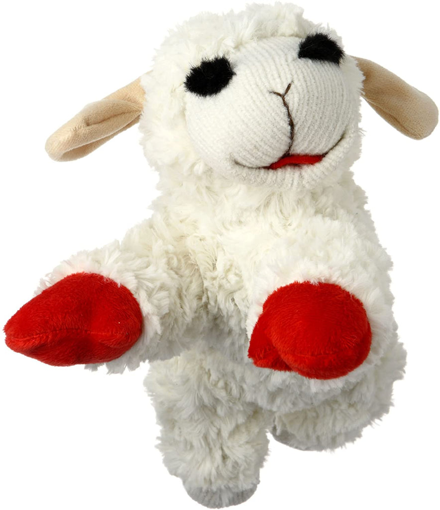 Lambchop Plush Dog Toy 10" with Squeaker Dog Toys Pet Clever 