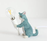 LED Cat Design Bedroom Lamp Cat Design Accessories Pet Clever Yellow 