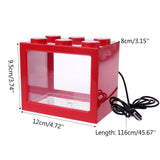 LED Light Mini Building Block Fish Tank Fish Tank Pet Clever 