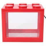 LED Light Mini Building Block Fish Tank Fish Tank Pet Clever Red 