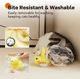 Lifelike Quack Chirping Cat Toys Pet Clever 