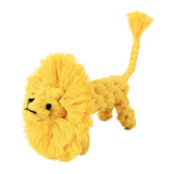 Lion Shape Multi-strand Knot Dog Toy Toys Pet Clever 