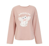 Loose Fit Cat Pattern T-shirt Cat Design T-Shirts Pet Clever 