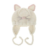 Lovely Cat Ear Winter Beanie Cat Design Accessories Pet Clever white 