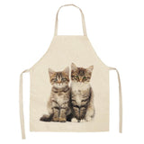 Lovely Cat Pattern Kitchen Apron Cat Design Accessories Pet Clever K 