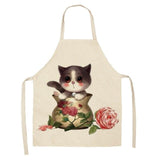 Lovely Cat Pattern Kitchen Apron Cat Design Accessories Pet Clever S 