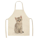 Lovely Cat Pattern Kitchen Apron Cat Design Accessories Pet Clever J 