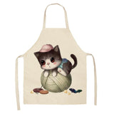 Lovely Cat Pattern Kitchen Apron Cat Design Accessories Pet Clever Q 