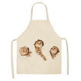 Lovely Cat Pattern Kitchen Apron Cat Design Accessories Pet Clever A 