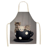 Lovely Cat Pattern Kitchen Apron Cat Design Accessories Pet Clever M 