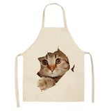 Lovely Cat Pattern Kitchen Apron Cat Design Accessories Pet Clever C 