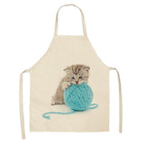 Lovely Cat Pattern Kitchen Apron Cat Design Accessories Pet Clever H 