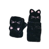 Lovely Cat Plush Gloves Cat Design Accessories Pet Clever Black 