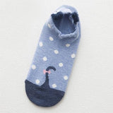 Lovely Cat Shaped Socks Cat Design Accessories Pet Clever Blue 