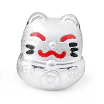 Lucky Cat Pendant Cat Design Accessories Pet Clever Silver 1 
