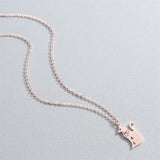 Lucky Cat Pendant Necklace Cat Design Accessories Pet Clever 