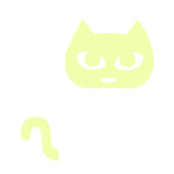 Luminous Cat Wall Sticker Cat Design Accessories Pet Clever 