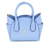 Luxury Leather Cat Messenger Handbags Cat Design Bags Pet Clever Blue 