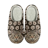 Meow-some Slippers: Casual Lightweight 3D Cat Print Cotton Slippers Pet Clever Style 3 37-38 