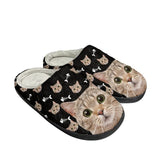 Meow-some Slippers: Casual Lightweight 3D Cat Print Cotton Slippers Pet Clever 