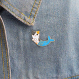 Mermaid Cat Brooch Cat Design Accessories Pet Clever 