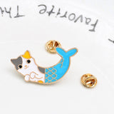 Mermaid Cat Brooch Cat Design Accessories Pet Clever 