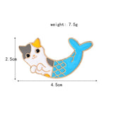 Mermaid Cat Brooch Cat Design Accessories Pet Clever 