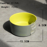 Minimalist Pet Feeding Bowl Cat Bowls & Fountains Pet Clever Yellow M 