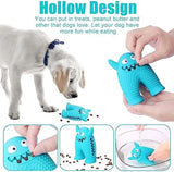 Natural Rubber Teeth Cleaning Puppy Treat Toys - Blue Toys Pet Clever 