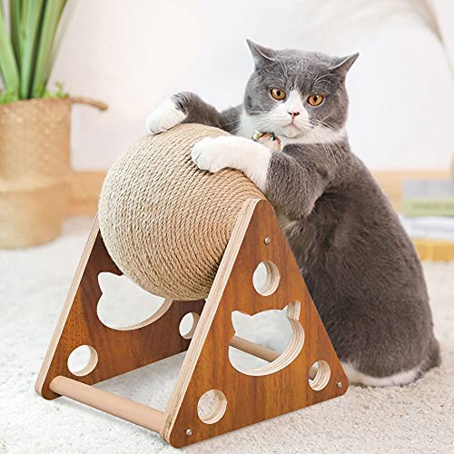 Natural Sisal Cat Scratching Ball Cat Beds & Baskets Pet Clever 