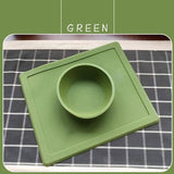 Non-Slip Pet Bowl Dog Bowls & Feeders Pet Clever Green 
