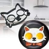 Non-stick Cat Shaped Egg Mold Home Decor Cats Pet Clever 
