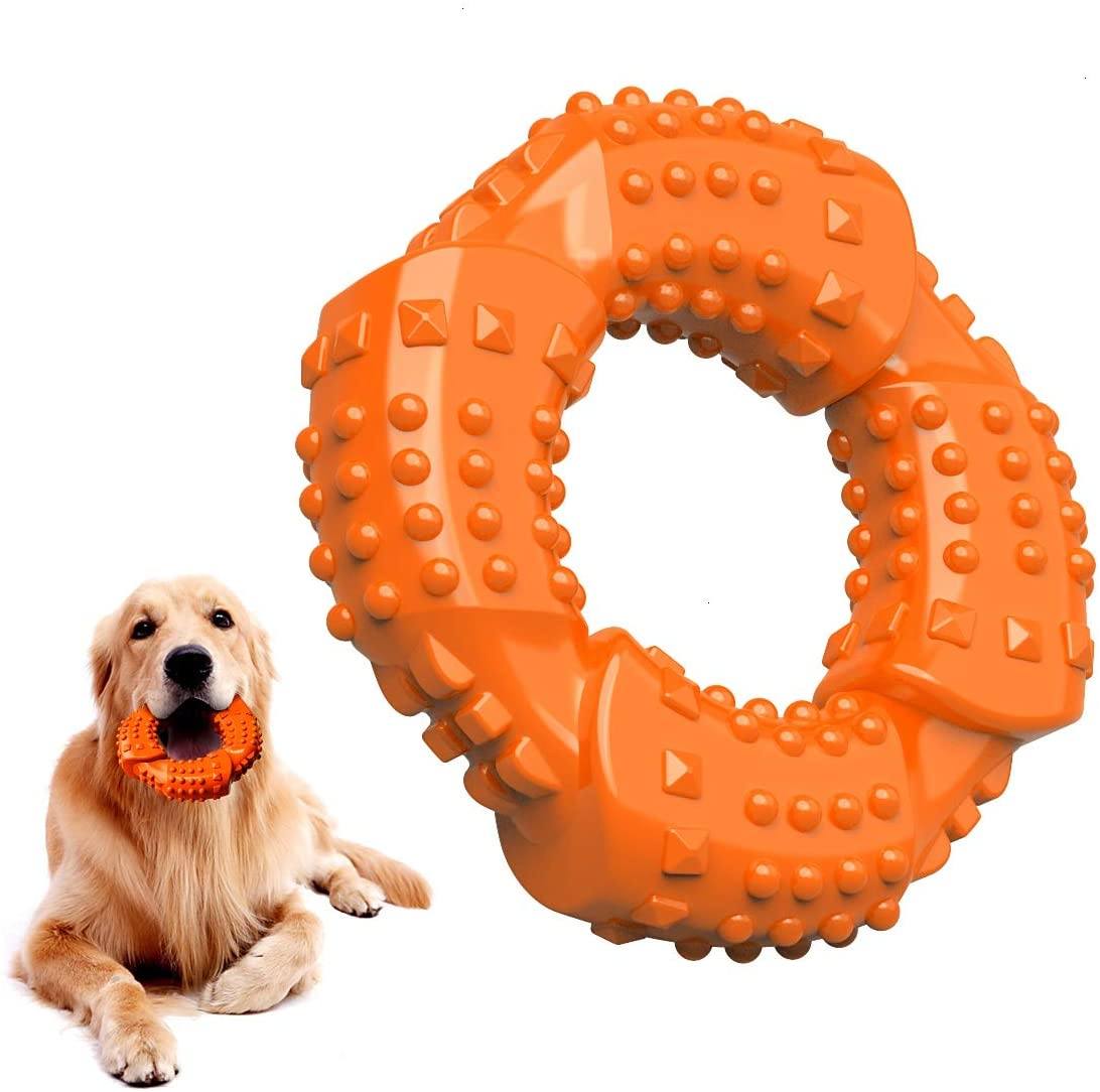 Dog Toy, Indestructible Dog Toy, Squeaky Rubber Dog Toys