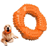 Non-Toxic Natural Rubber Indestructible Dog Toys Dog Toys Pet Clever Orange 