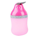 Outdoor Travel Pet Water Feeder Cat Bowls & Fountains Pet Clever Pink 13.5 oz 
