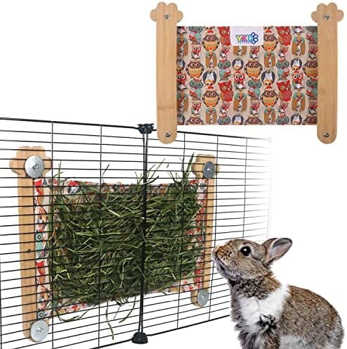 Outside The Cage Hay Feeder for Guinea Pig - Owl Design Hamster Pet Clever 