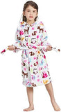 Owl Print Robe Hooded Bathrobe For You Pet Clever 2-3T 