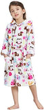 Owl Print Robe Hooded Bathrobe For You Pet Clever 