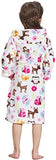 Owl Print Robe Hooded Bathrobe For You Pet Clever 