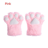 Paw Claw Warm Gloves Cat Design Accessories Pet Clever Pink 