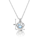 Paw Glow in the Dark Necklace Cat Design Accessories Pet Clever 