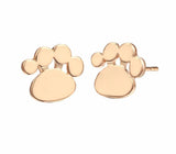 Paw Print Stud Earrings Cat Design Accessories Pet Clever 